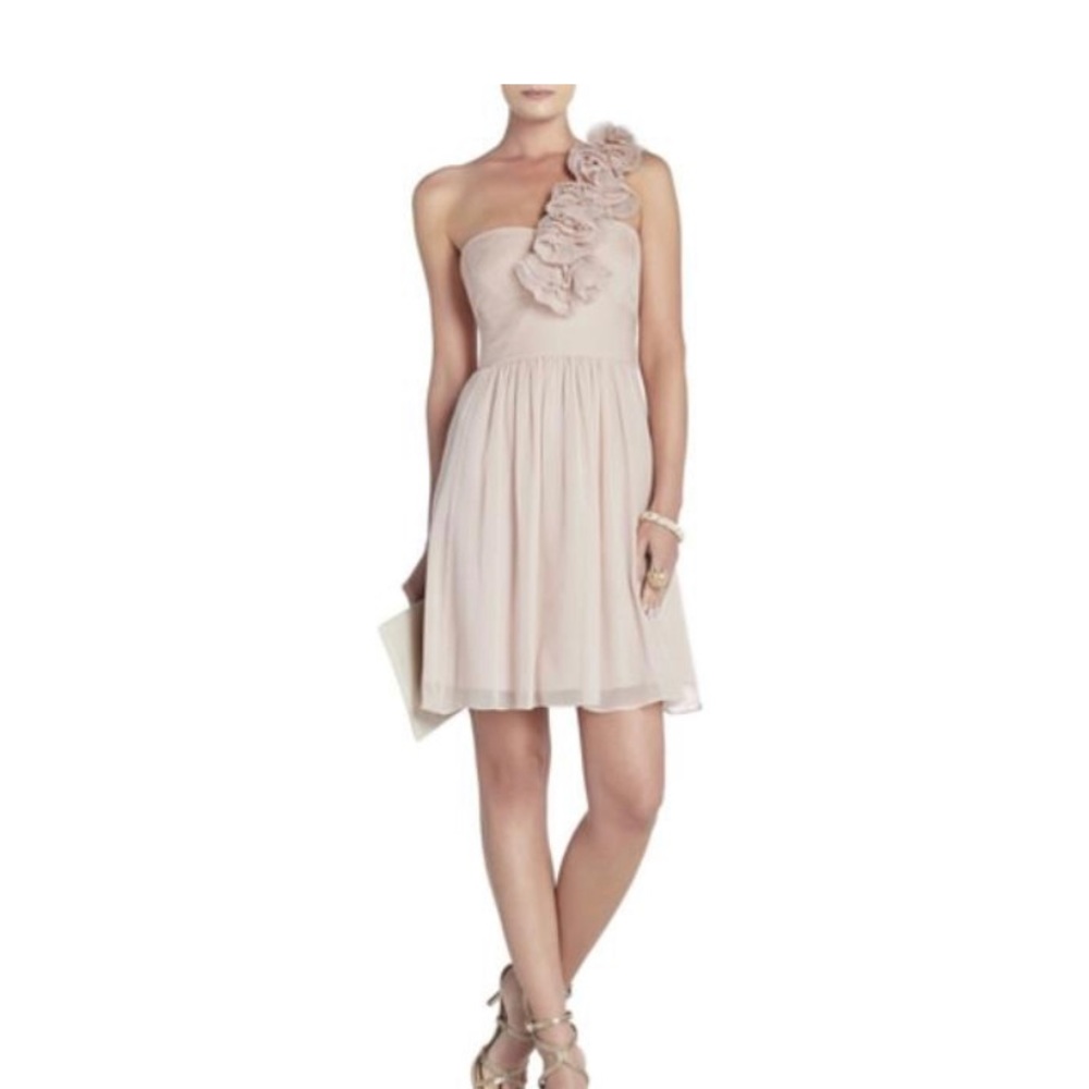 BCBG dress NWT, strapless, asymmetrical